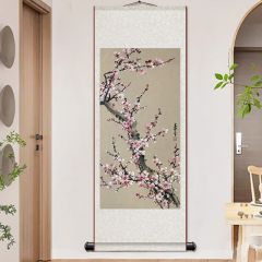 香山九老图丝绸卷轴挂画山水人物国画装饰画